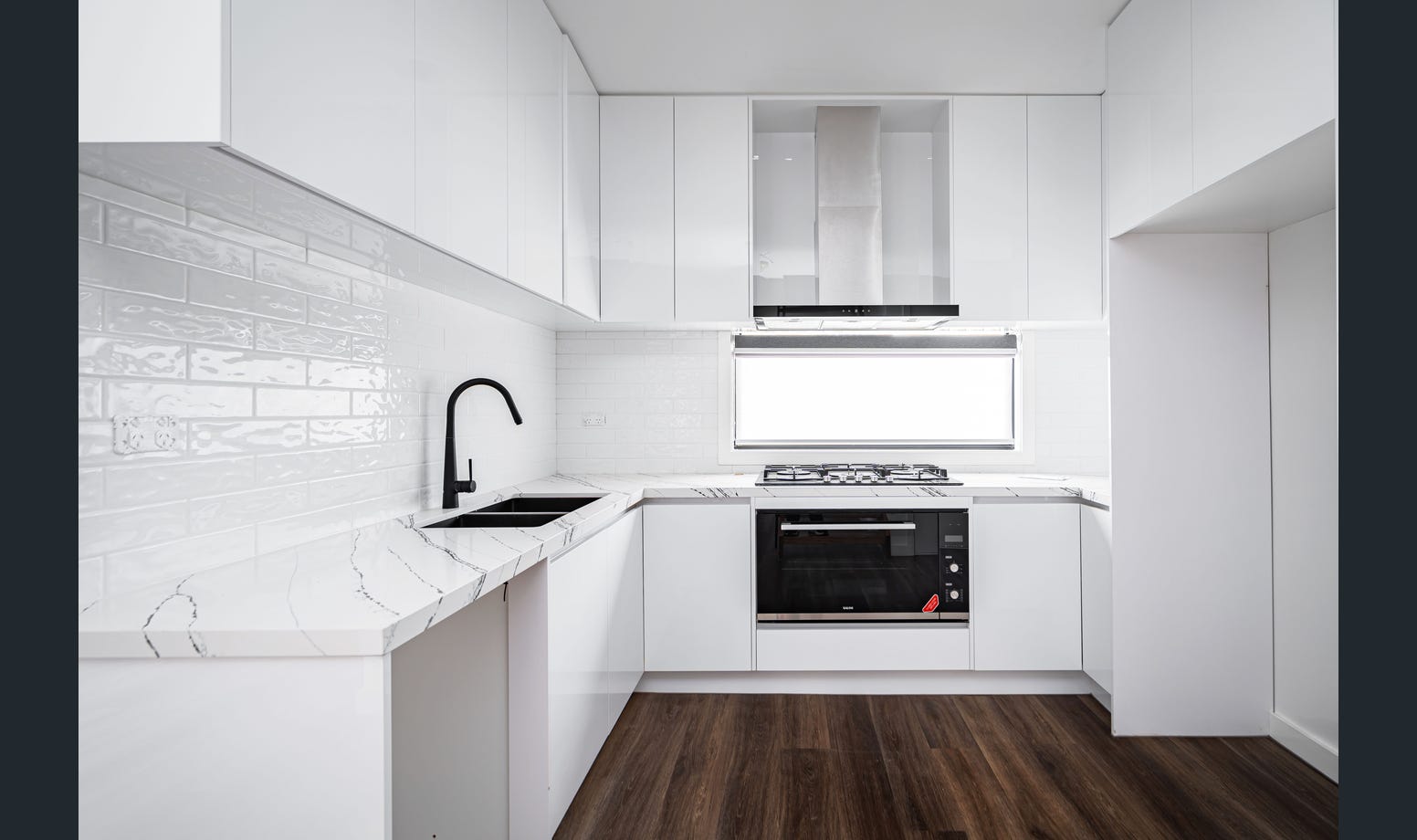 Modern kitchen with custom cabinetry